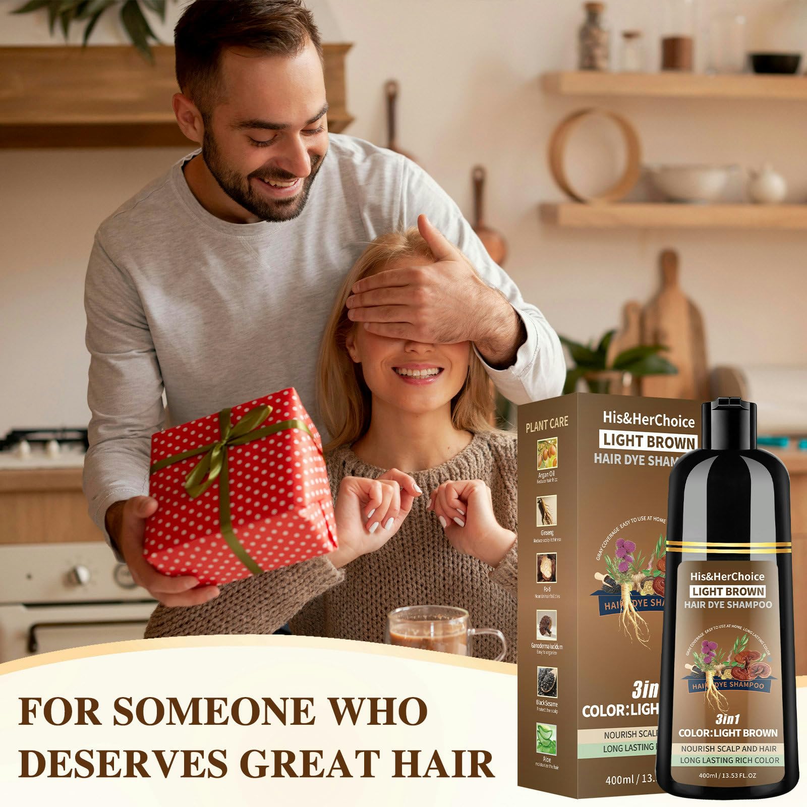 HIS&HERCHOICE in a bathroom scene illustrating simple at-home salon alternative benefit