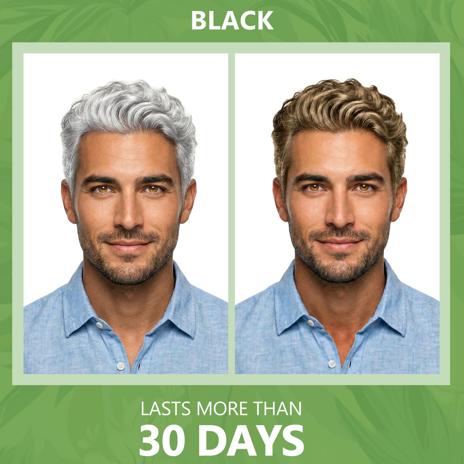 HIS&HERCHOICE finished light brown hair with shine illustrating healthy-looking results