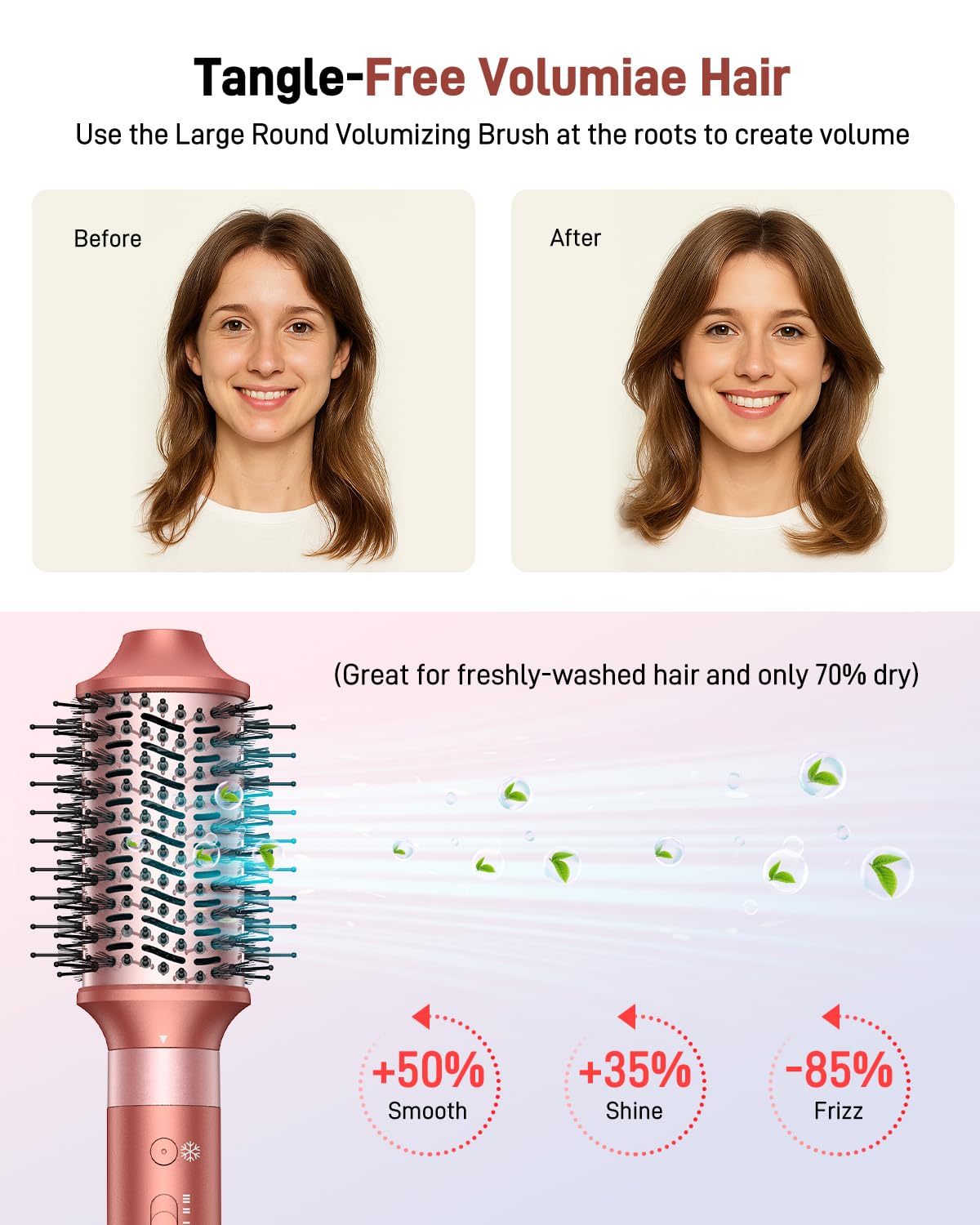HITTIONA finished bouncy waves demonstrating curl definition and natural movement