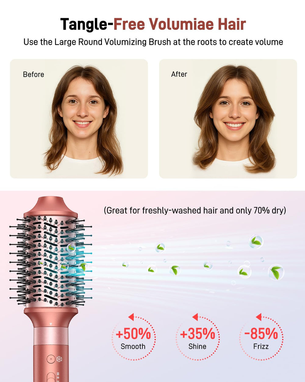 HITTIONA finished bouncy waves demonstrating curl definition and natural movement