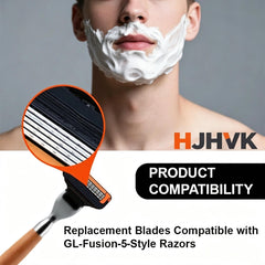 HJHVK razor blade edge detail highlighting durable finish