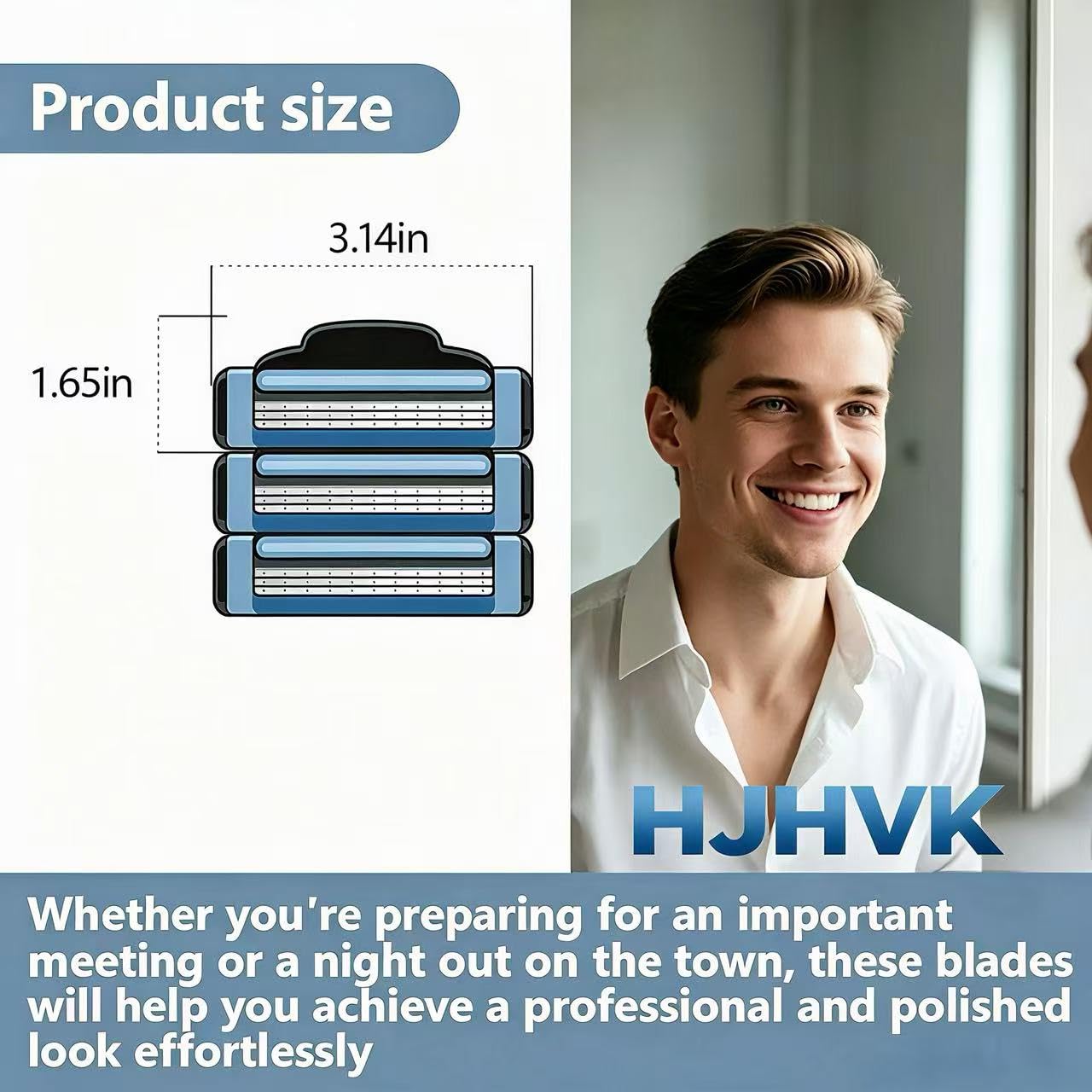 HJHVK blade edge macro detail showing precision nano blades and durability
