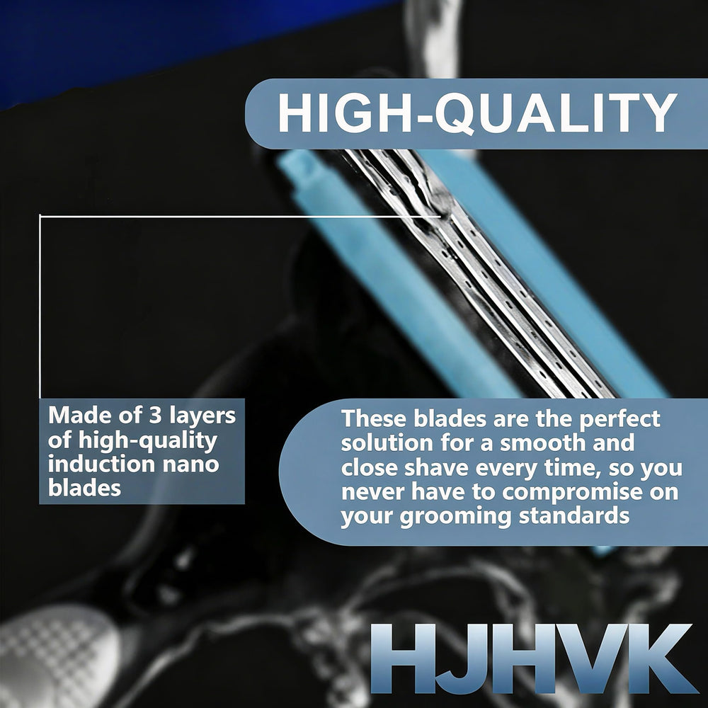 HJHVK lifestyle bathroom routine with cartridges ready for daily grooming