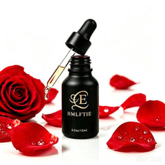 HMLFTIE front packaging showing elegant black bottle and gold accents, gift-ready
