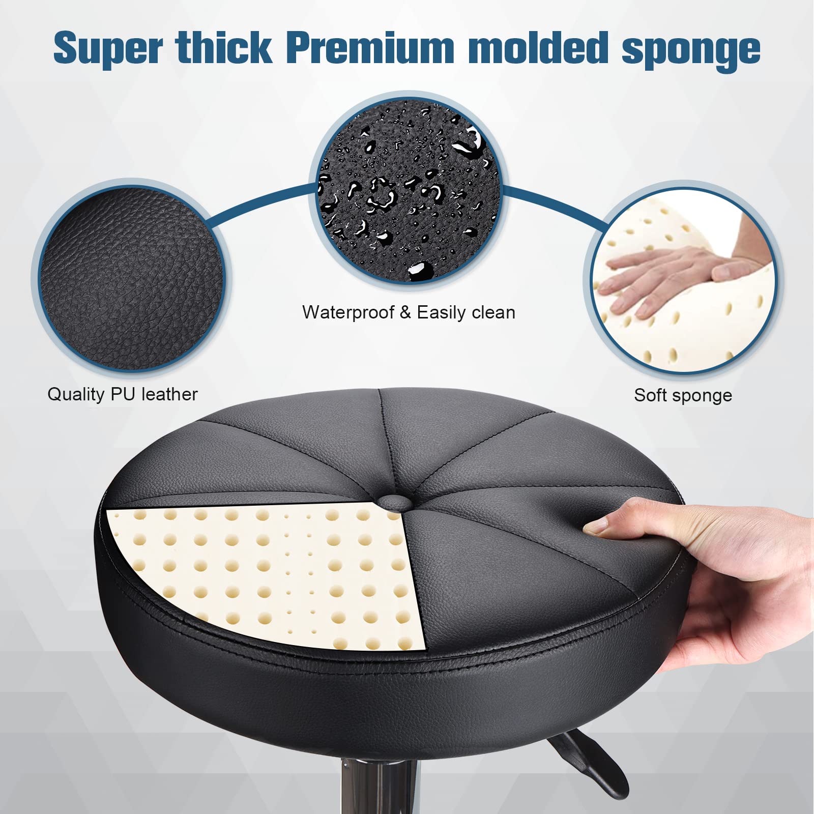 HMTOT stool in salon setting showing professional look and workflow benefit