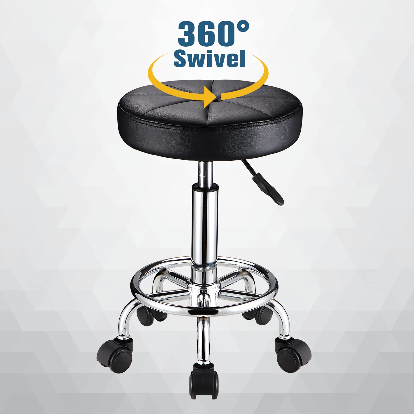 HMTOT stool beside hand for scale showing compact footprint and space-saving benefit