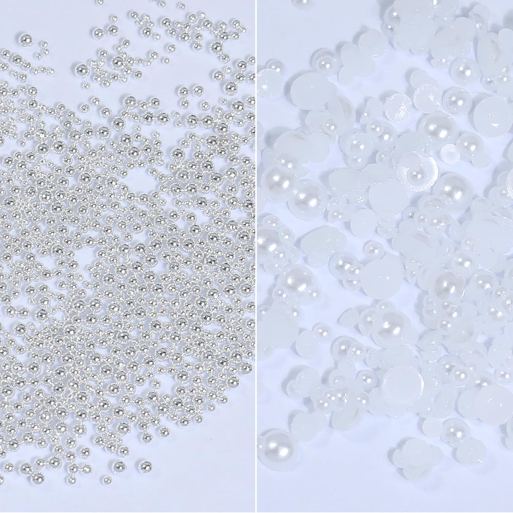 HNUIX size comparison layout displaying six round sizes for scalable nail designs