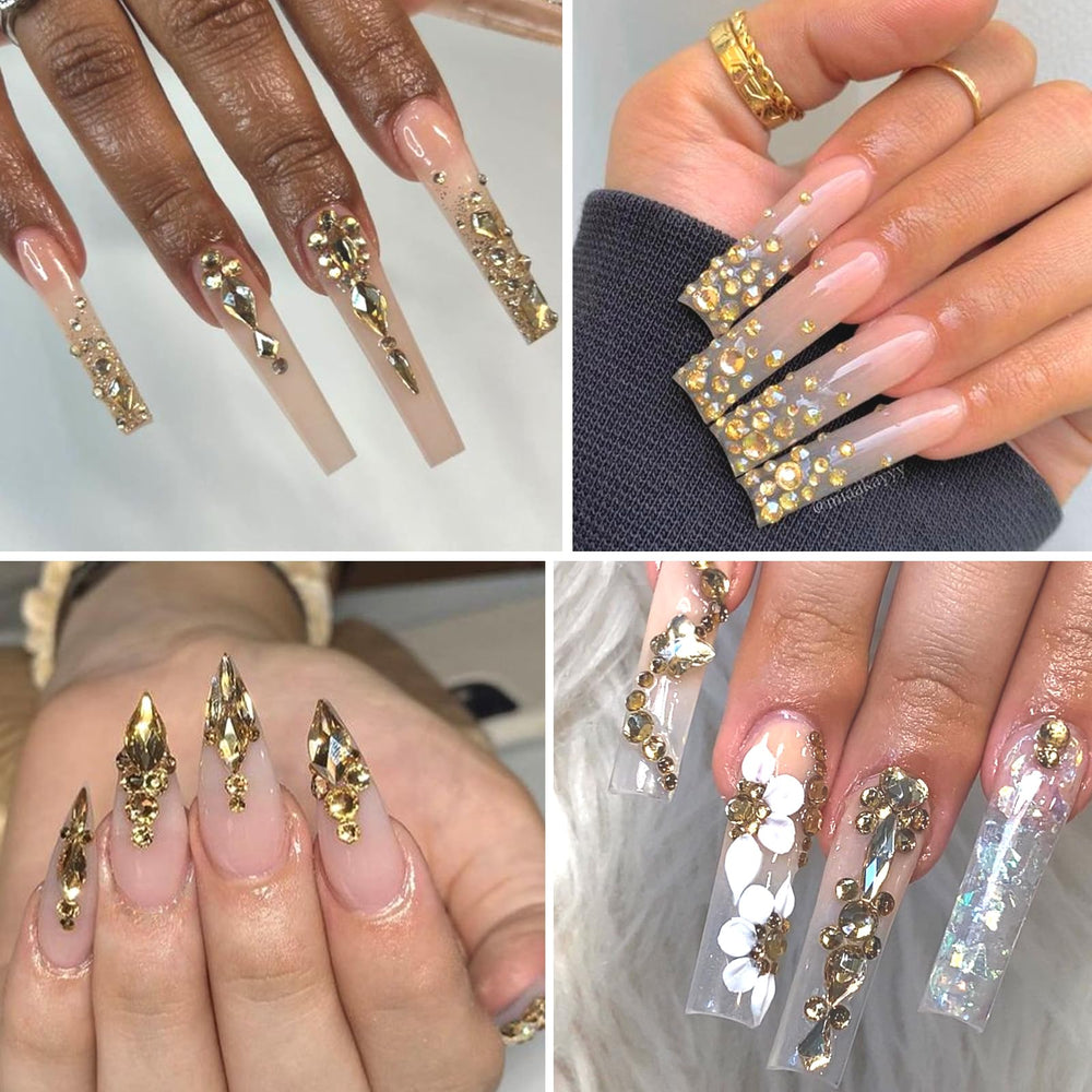 HNUIX tweezer and rhinestone pen included for precise placement and faster nail application