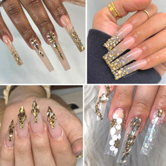 HNUIX tweezer and rhinestone pen included for precise placement and faster nail application