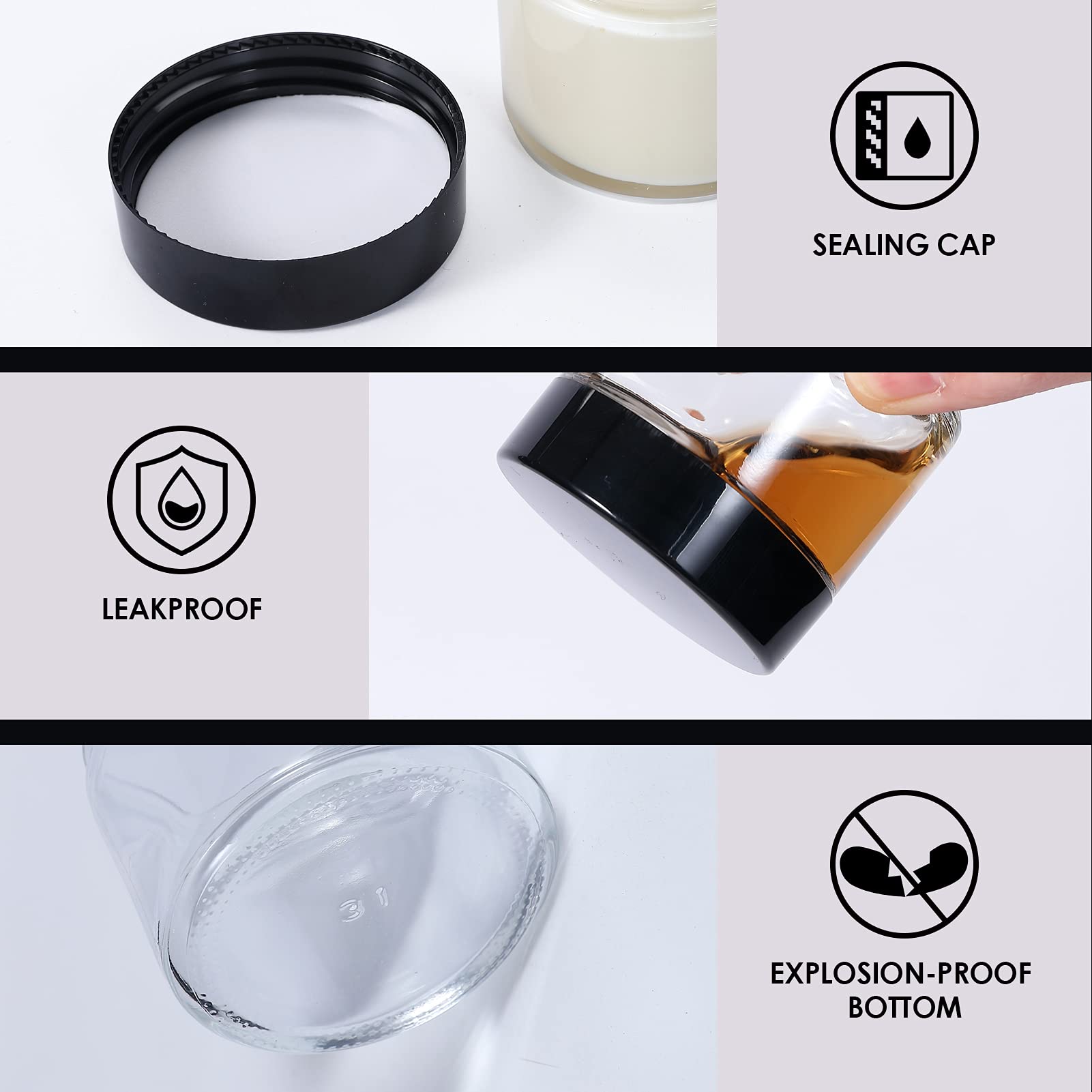 Hoa Kinh jar filled with cream showing product visibility and texture