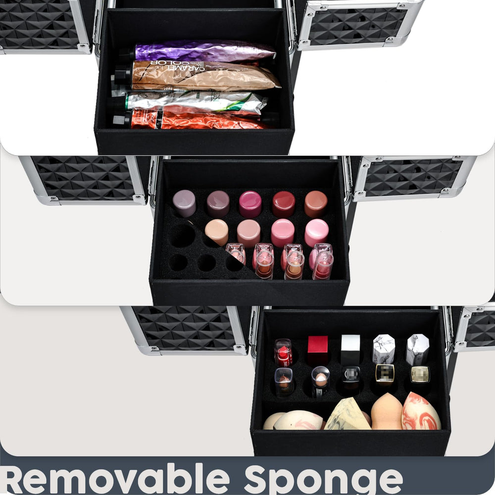 Hododou removable sponge trough holding nail polish upright to prevent spills