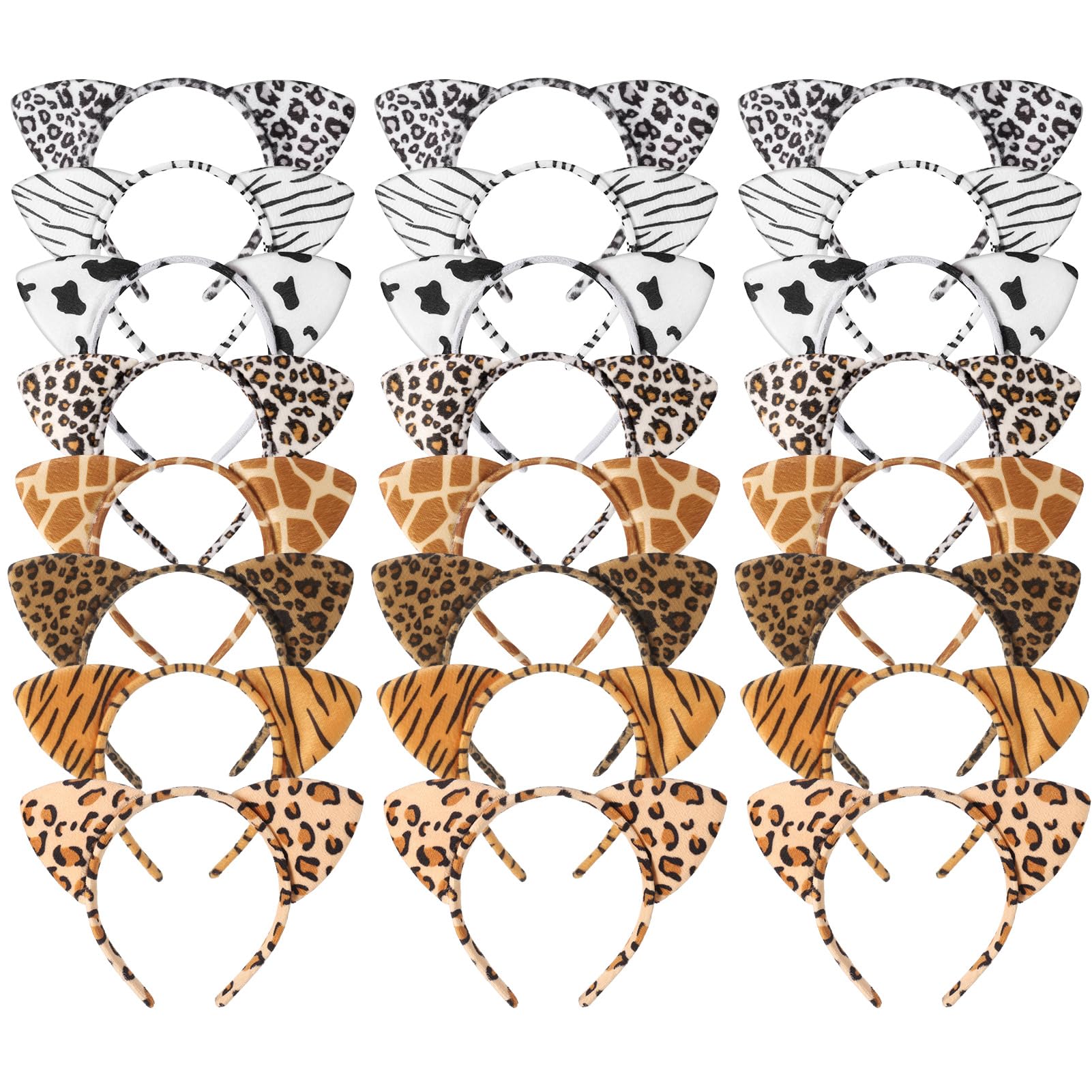 Hoemwarm front packaging showing all 24 animal ear headbands and easy party prep