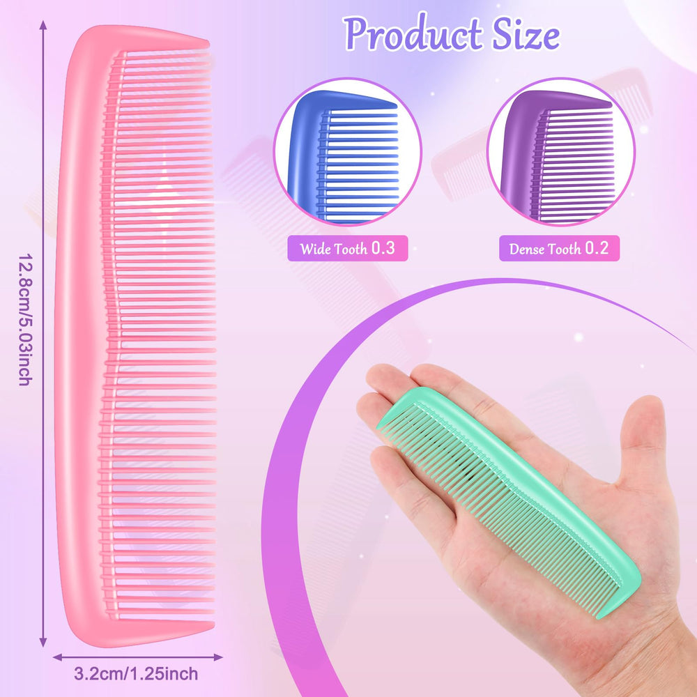HOFASON close-up of wide and fine teeth design, provides gentle detangling