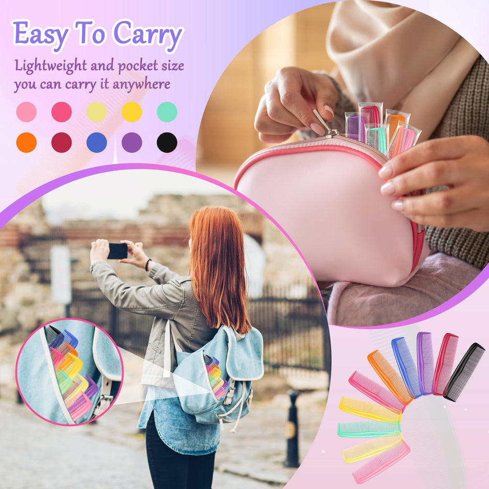 HOFASON comb held in hand demonstrating lightweight travel convenience