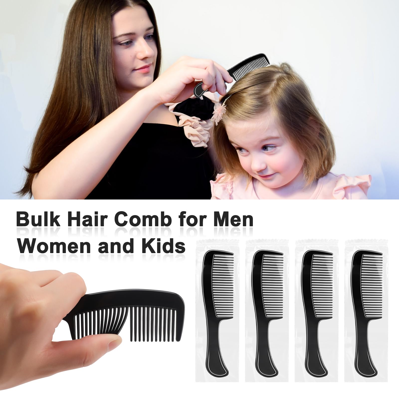 HOFASON comb held in hand illustrating compact size and lightweight portability