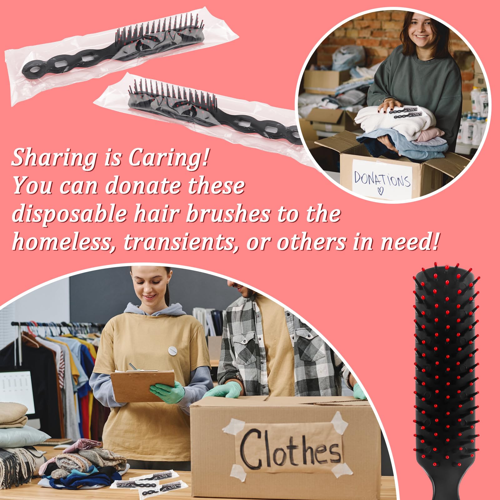 HOFASON brush inside travel toiletry kit demonstrating convenience for trips