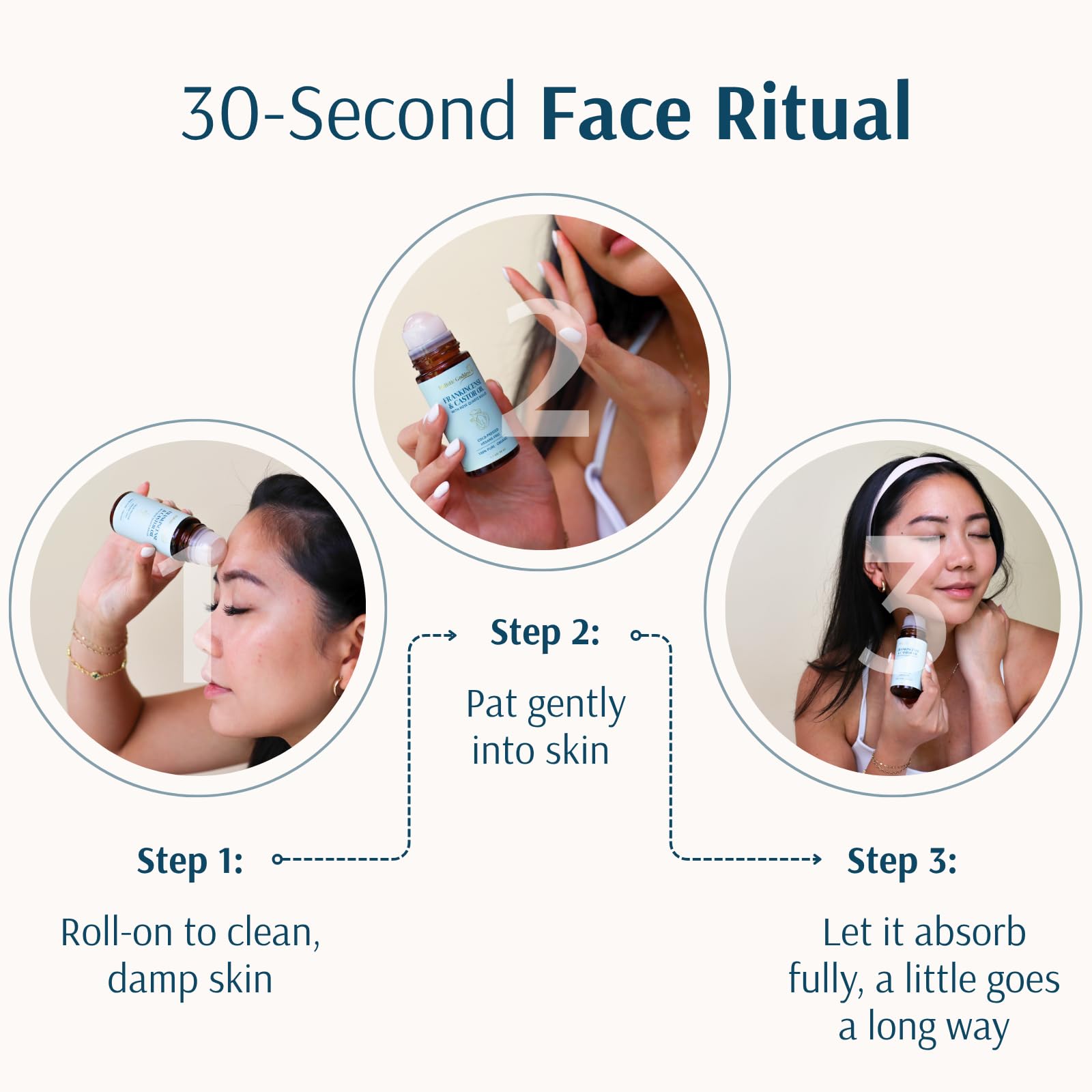Holistic Goddess in a nighttime routine setting for calming skin ritual