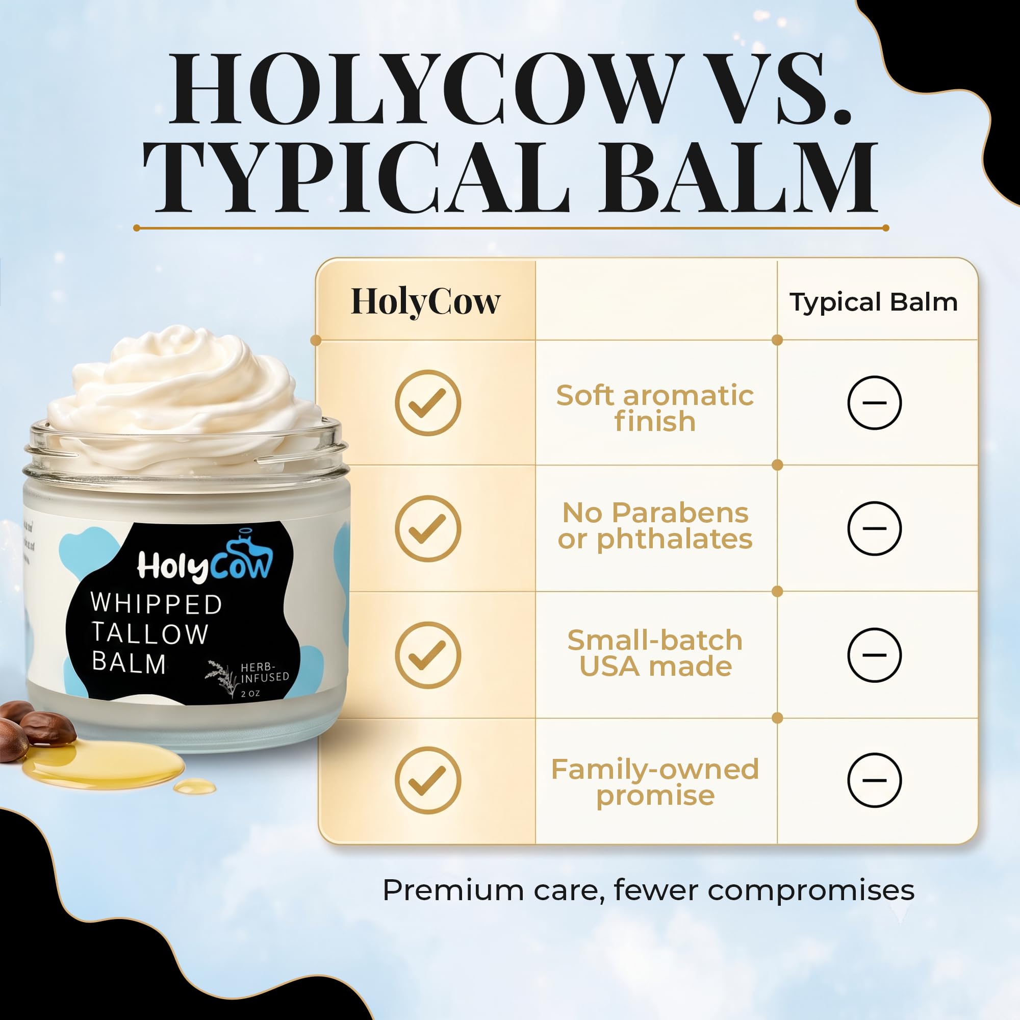 HolyCow applying balm on hand demonstrating quick absorption and non-greasy finish
