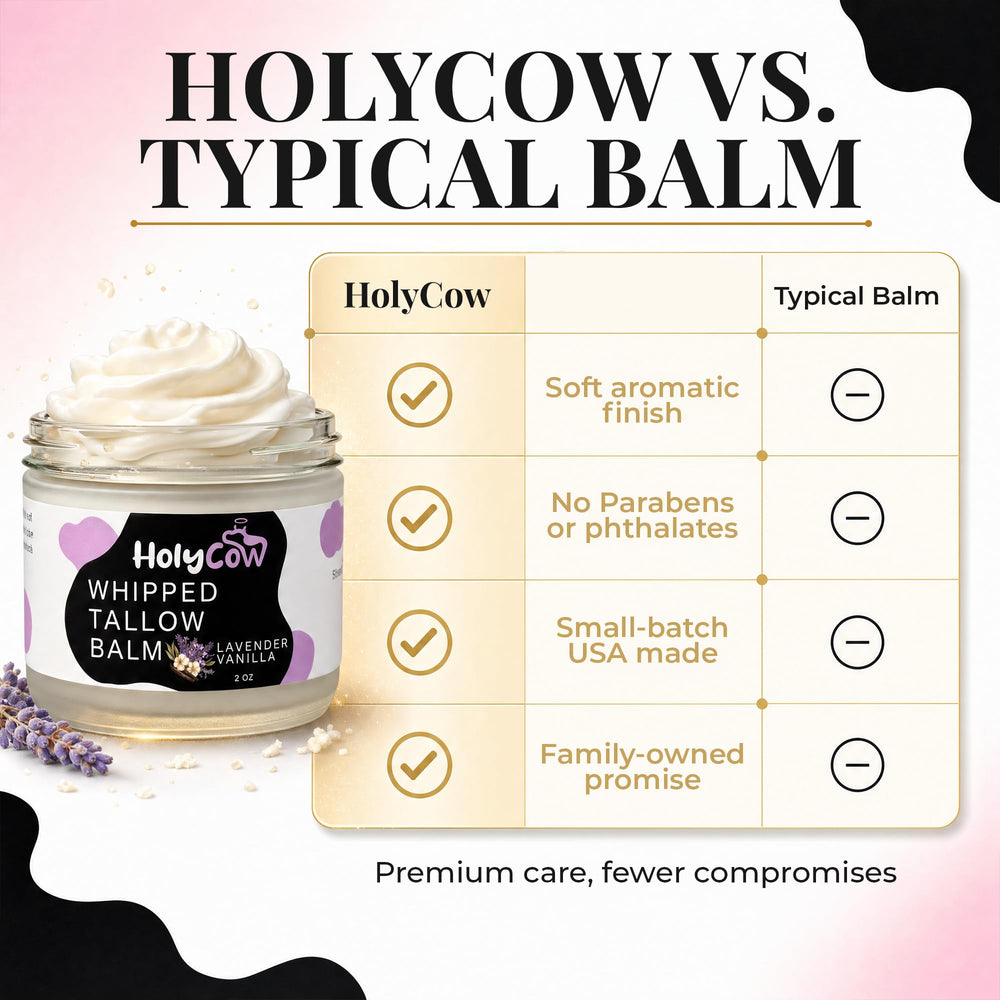 Hand applying HolyCow balm demonstrating quick melt-in hydration benefit