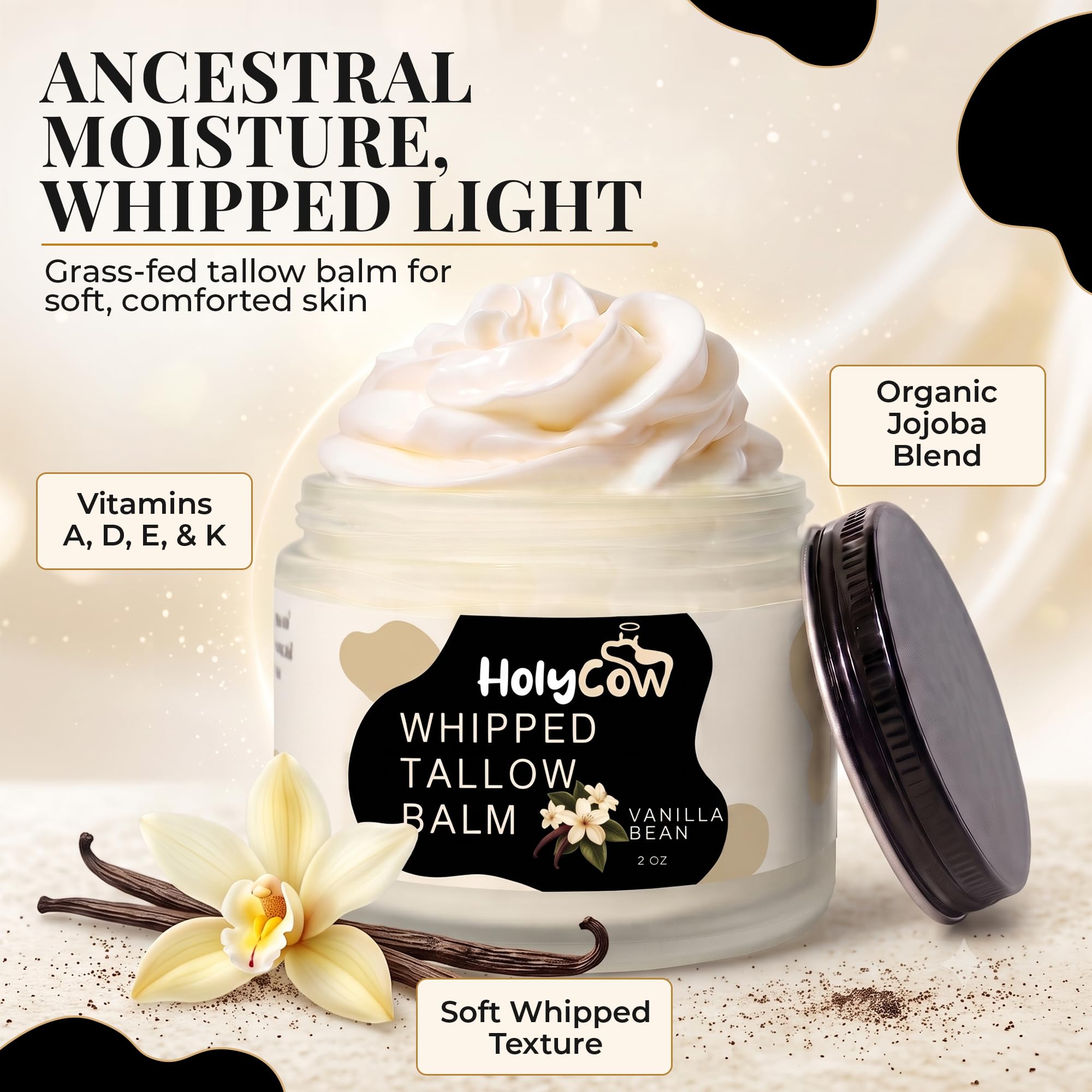 HolyCow whipped texture close-up illustrating smooth spreadability