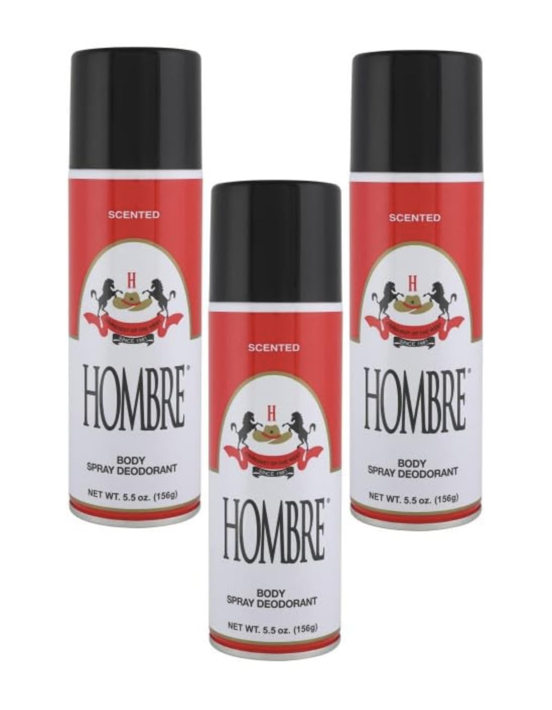 HOMBRE front packaging shows 3-pack and long-lasting freshness