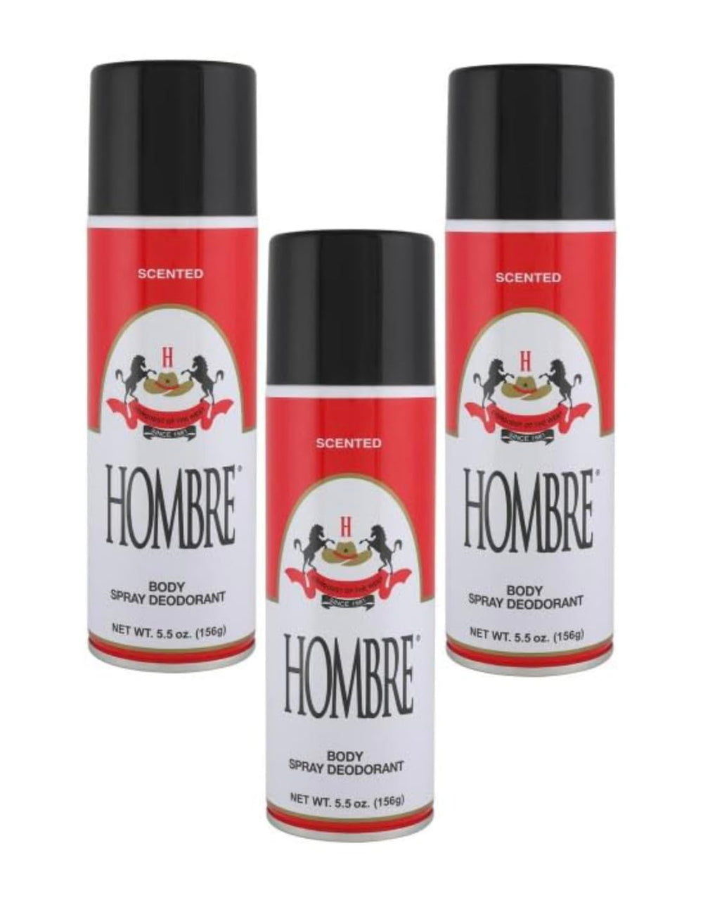 HOMBRE front packaging shows 3-pack and long-lasting freshness