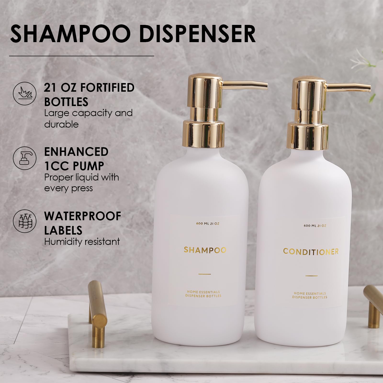 HOMCDALY single bottle placed in shower niche for space-saving benefit