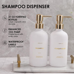HOMCDALY single bottle placed in shower niche for space-saving benefit