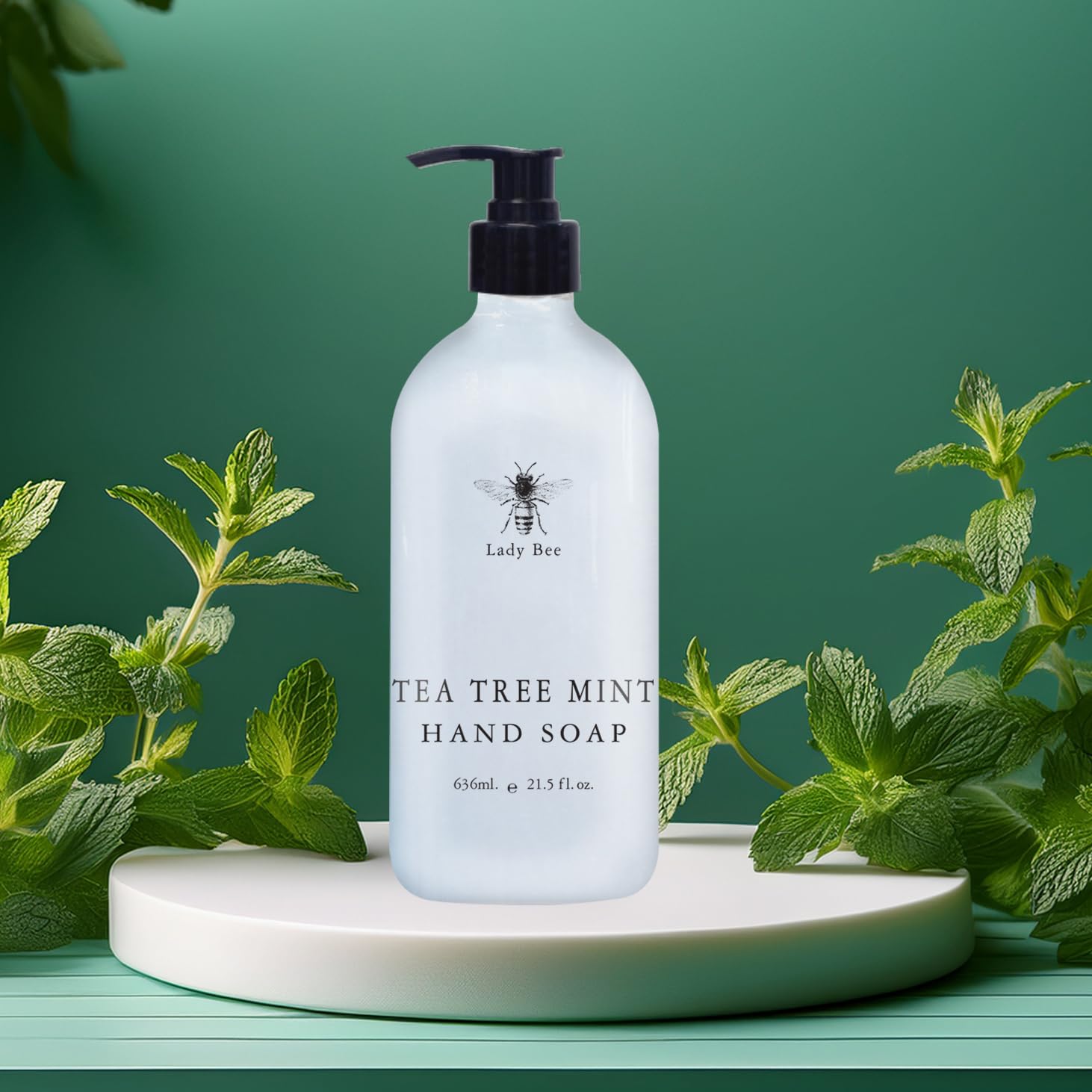 Home & Body Company Lady Bee soap texture pour highlighting creamy lather benefit