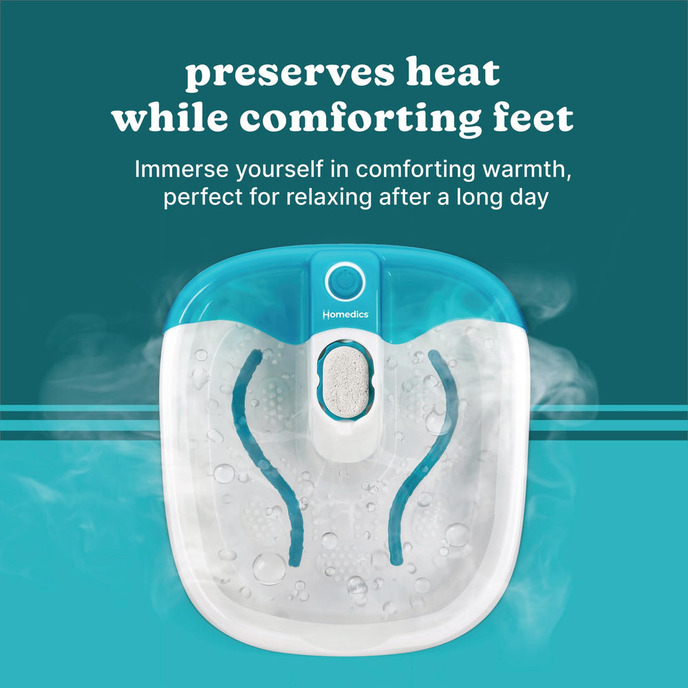 HoMedics bubbling water action demonstrating jets in use for soothing circulation benefit