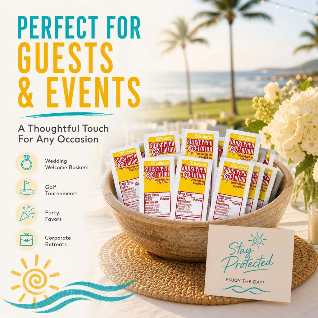 HOMESPHERE packets on table at event for simple guest distribution