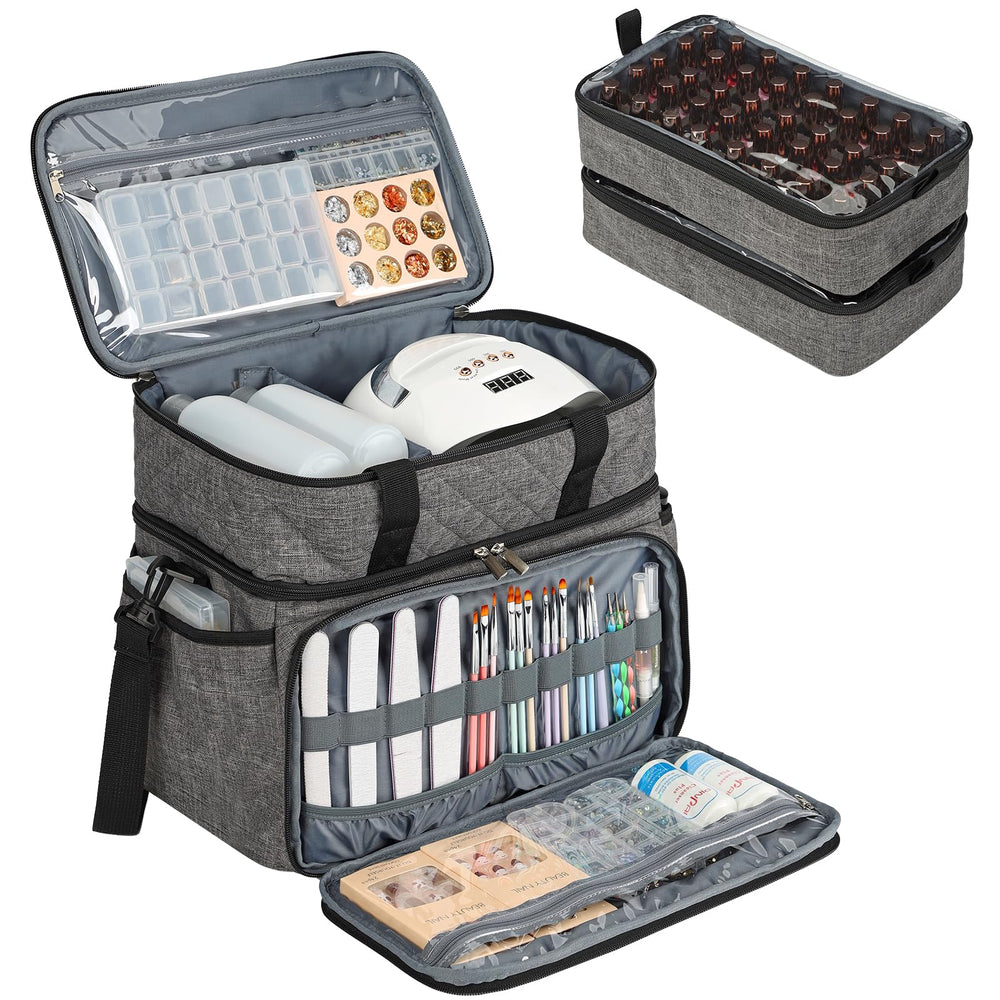 HOMEST front view showing organized polish storage and fast access