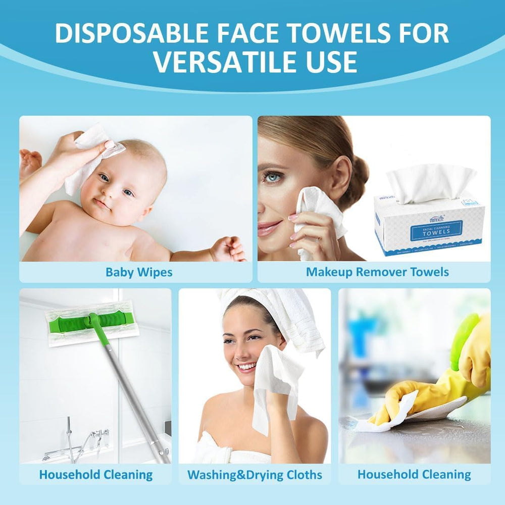 HOMEXCEL wipe in use removing makeup for quick, gentle cleansing