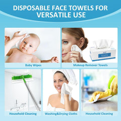 HOMEXCEL wipe in use removing makeup for quick, gentle cleansing