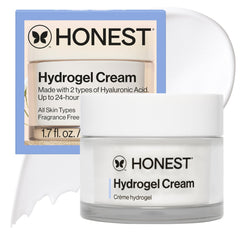 Honest Beauty front jar showing clean packaging and easy application benefit