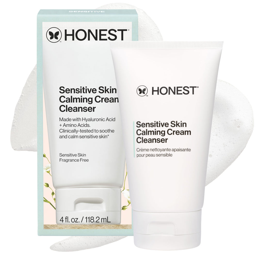 Honest Beauty front packaging showing clean unscented cleanser benefits