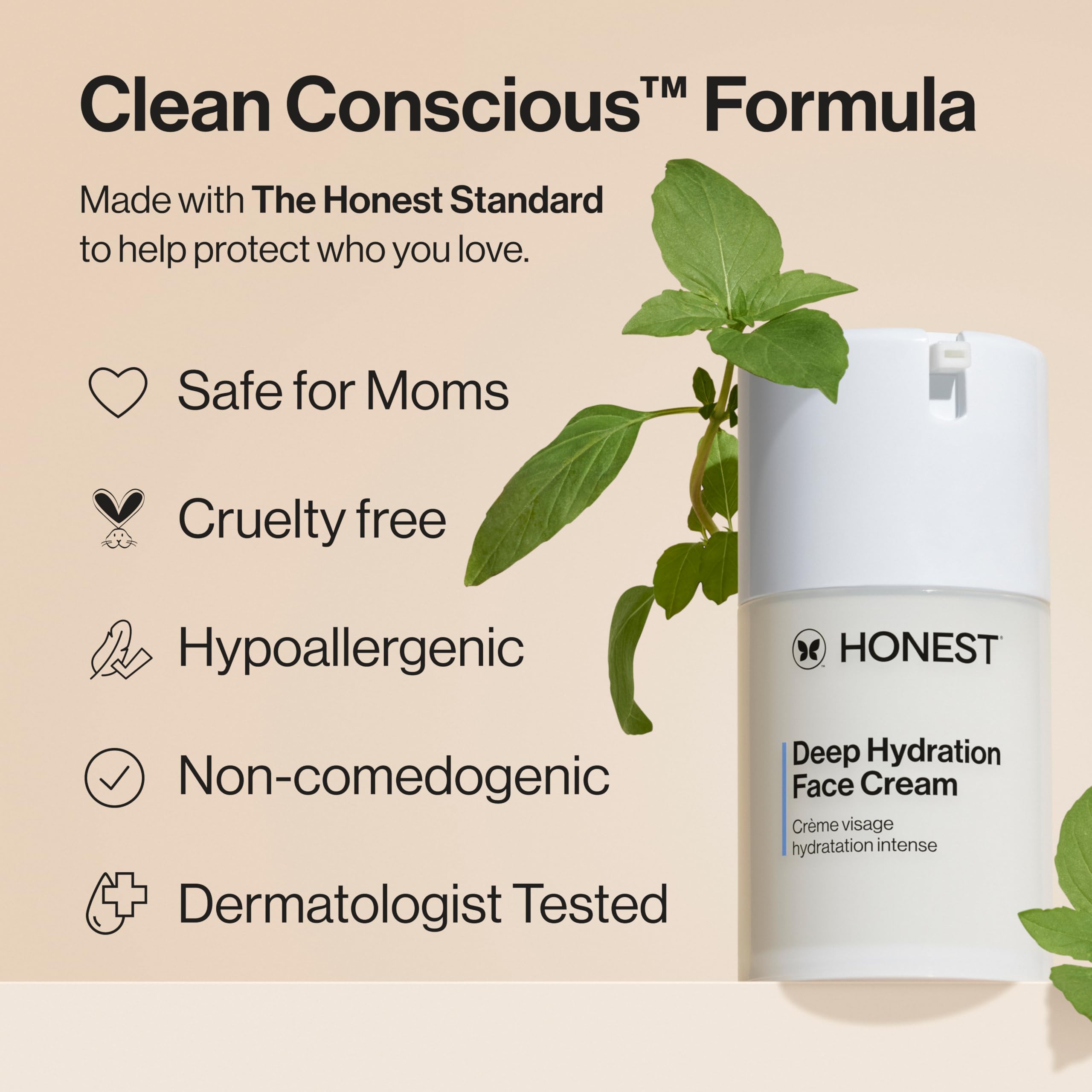 Honest Beauty cream on spatula highlighting hygienic dispense and rich feel