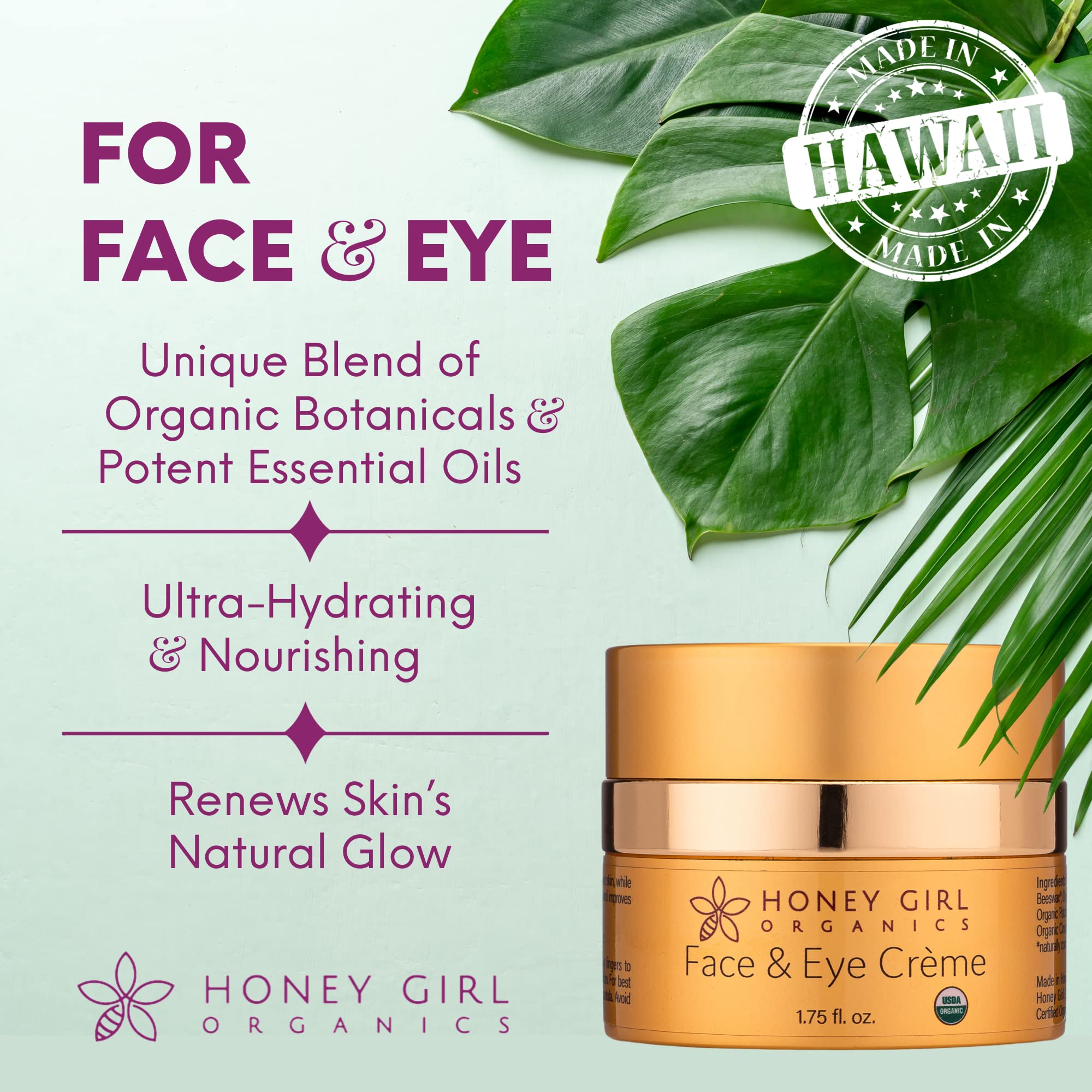 Honey Girl Organics close-up cream texture demonstrating rich hydration