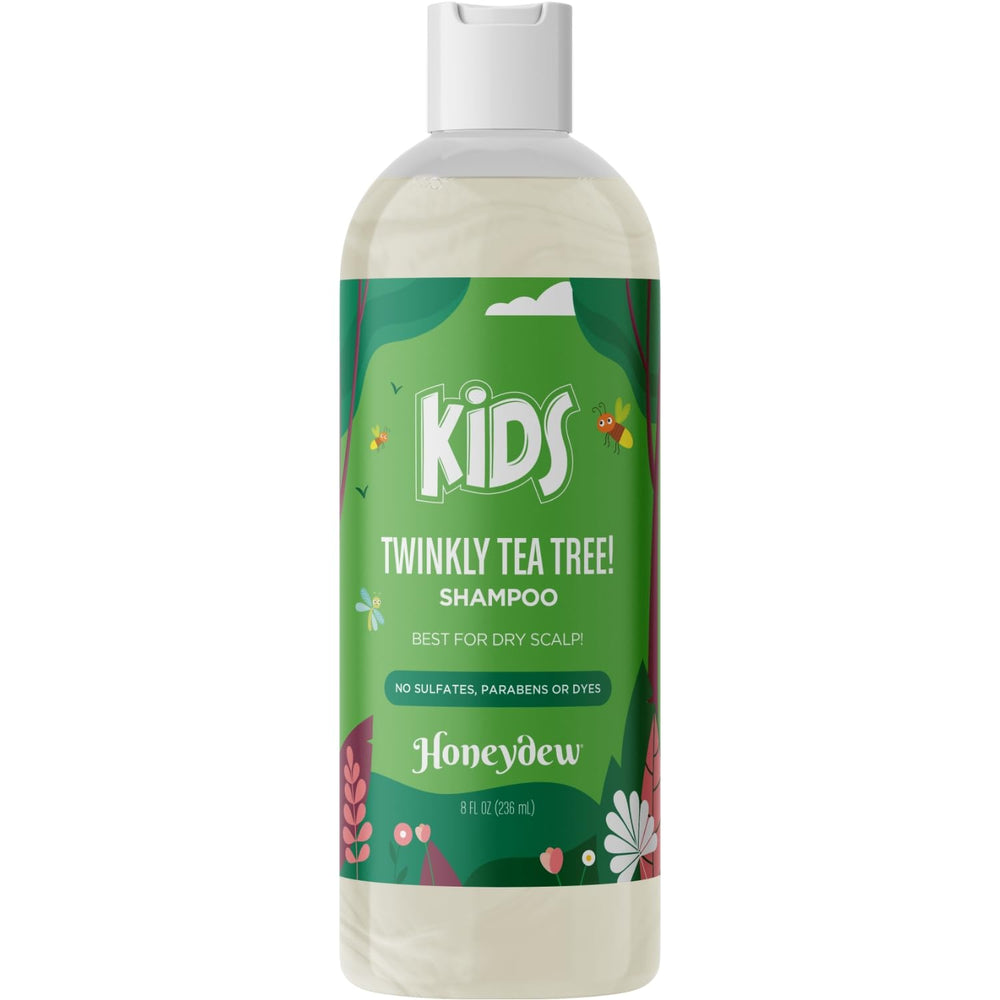 HONEYDEW shampoo bottle styled on bathroom shelf for lifestyle context