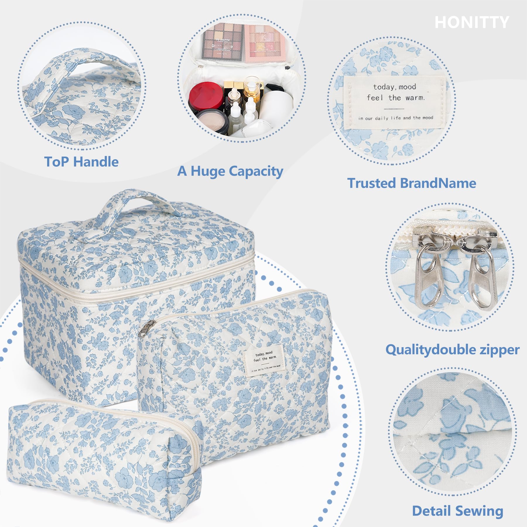 honitty large bag inside suitcase showing travel-friendly packing and protection