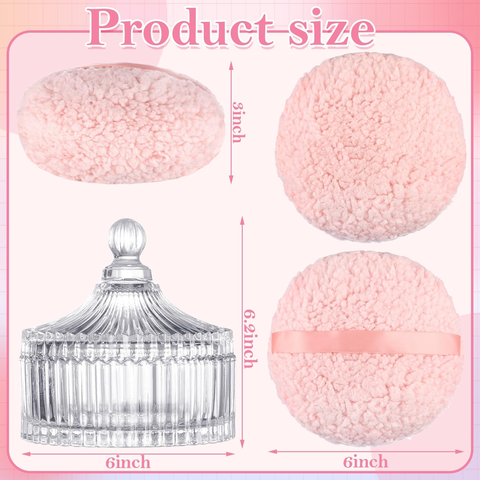 HONSIO close-up of plush puff texture showing soft fibers for gentle application