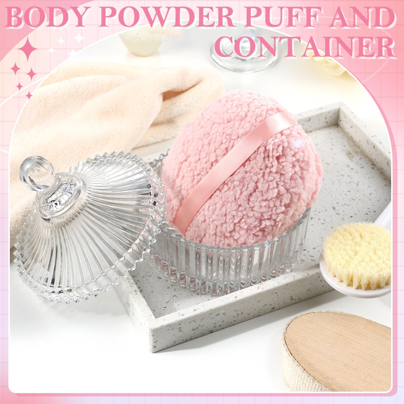 HONSIO powder puff in use applying powder evenly for faster coverage