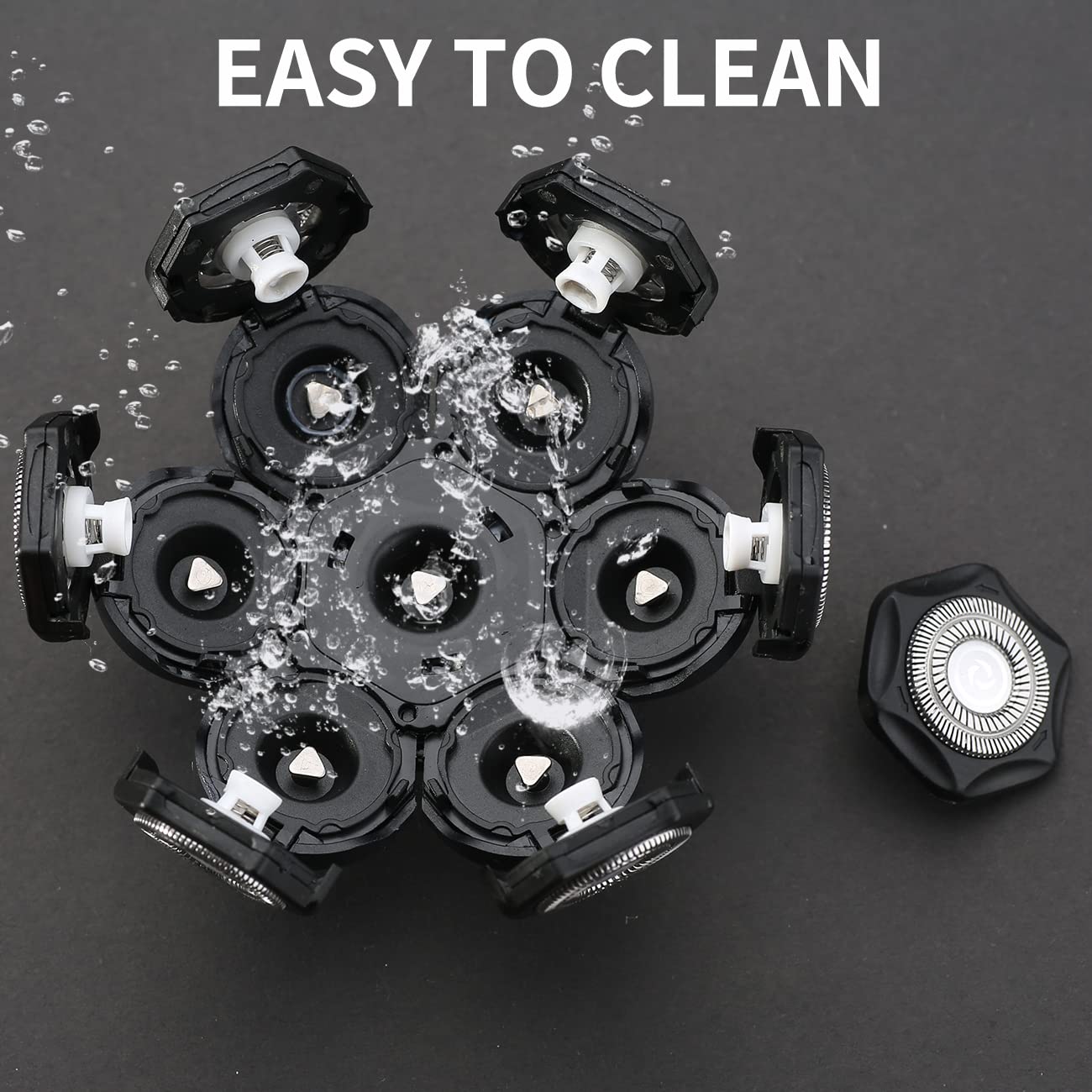 HONTEC 7D black in hand scale view demonstrating compact size and travel convenience