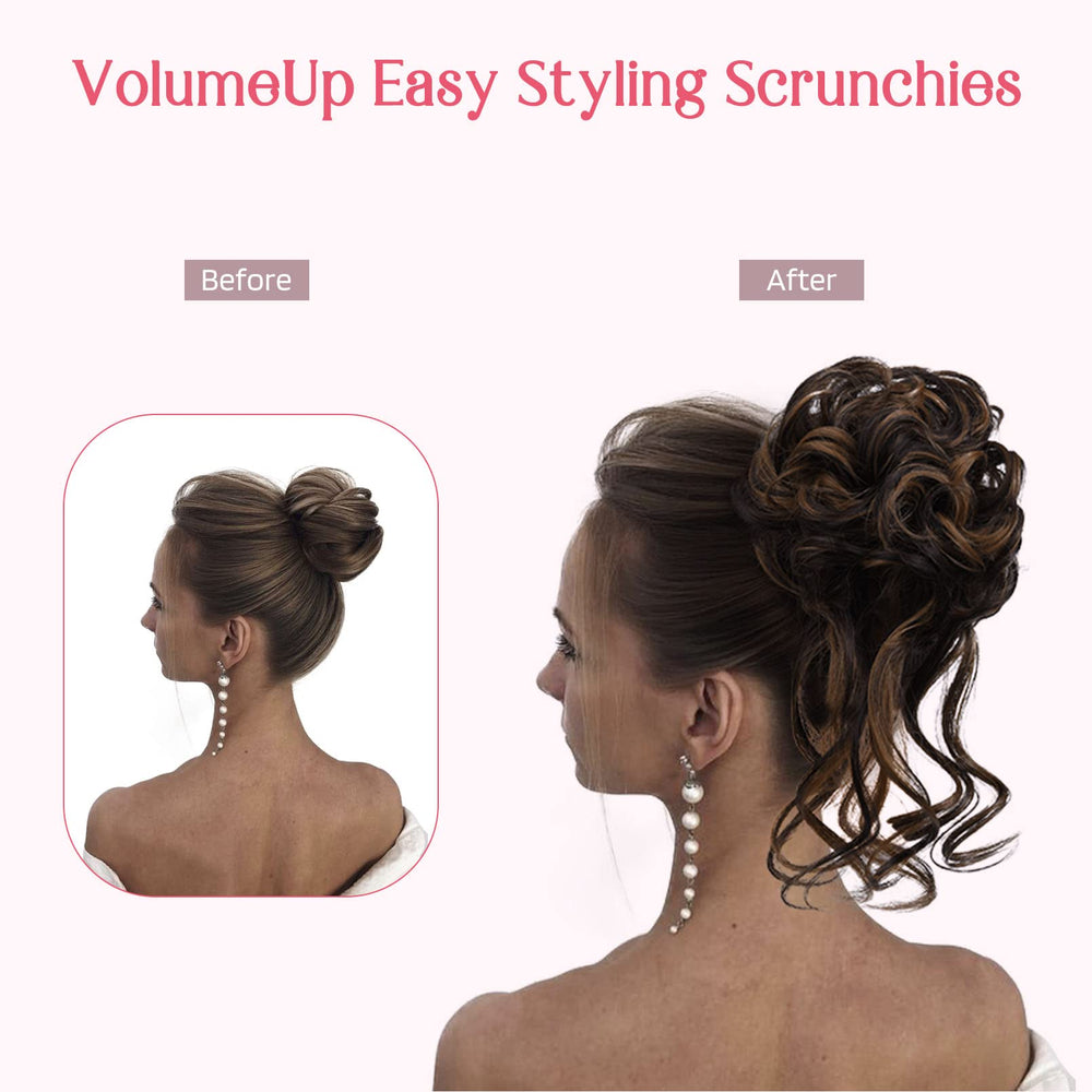 HOOJIH side profile on model showing secure, comfortable bun benefit
