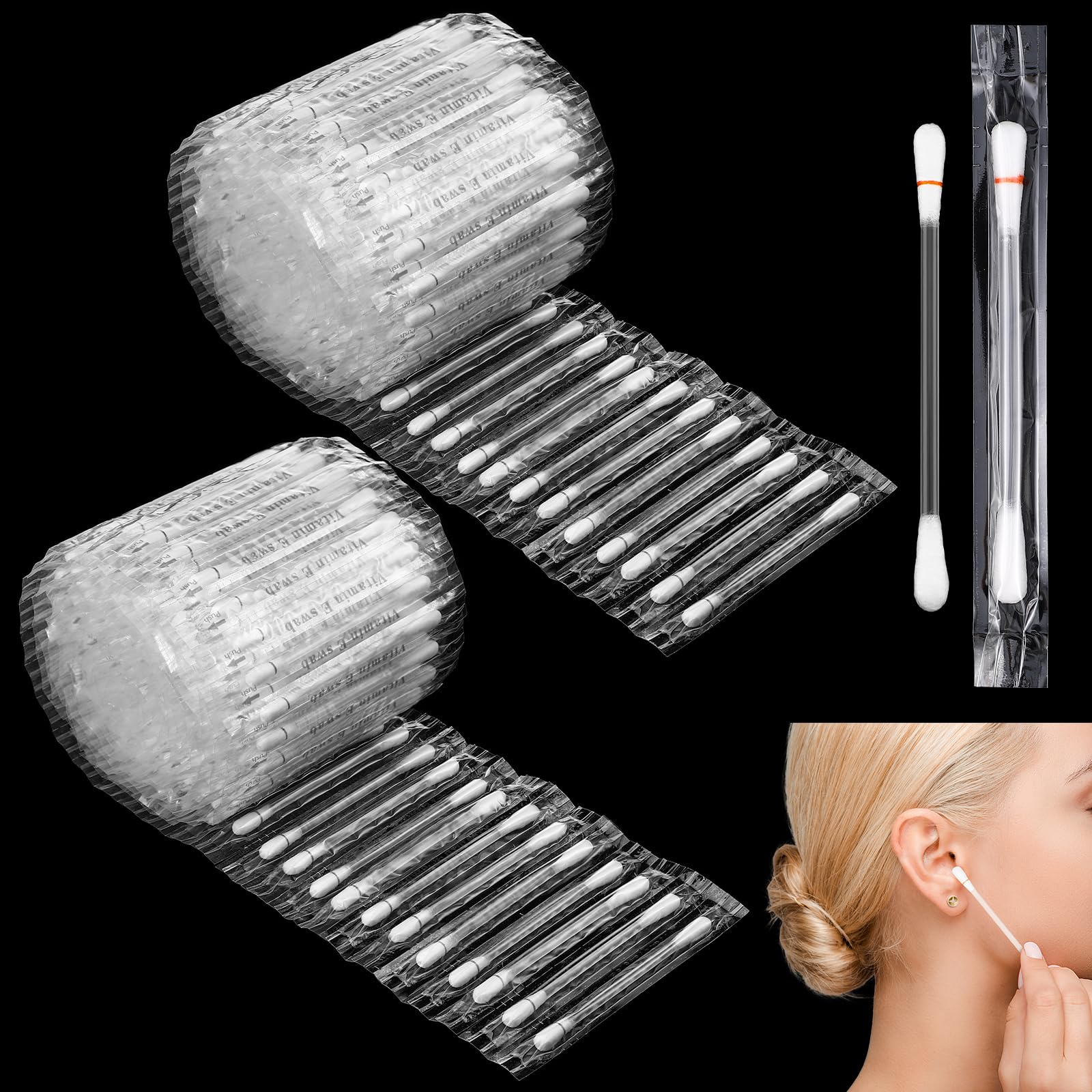 Hoolerry front packaging showing 200-piece saline swabs and benefits