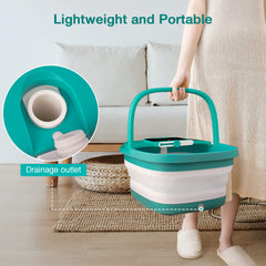 HOSPAN bubbles in action across soles providing gentle circulation and relaxation