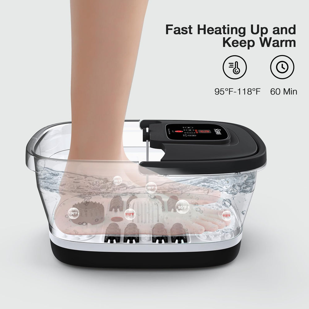 HOSPAN close-up of massage rollers showing targeted foot stimulation benefit