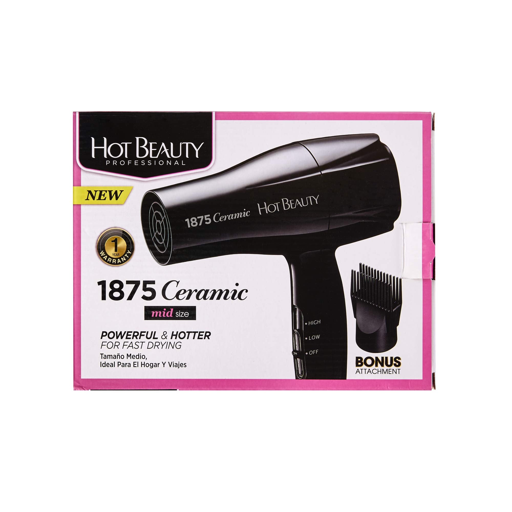 Hot Beauty dryer in bathroom setup for convenient everyday styling