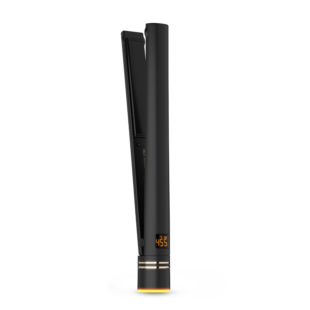 HOT TOOLS flat iron front view showing sleek design and salon-ready performance