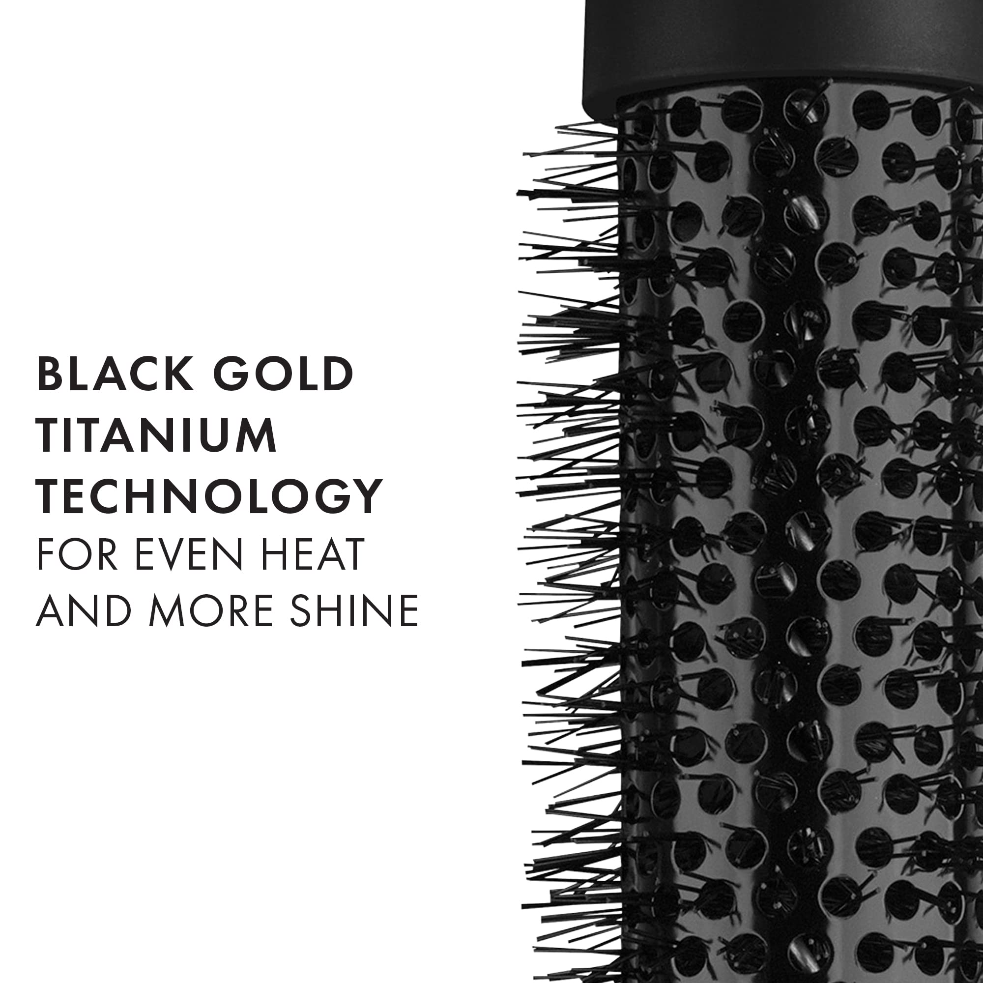 HOT TOOLS bristles detail showing boartech-style bristles that detangle and smooth hair